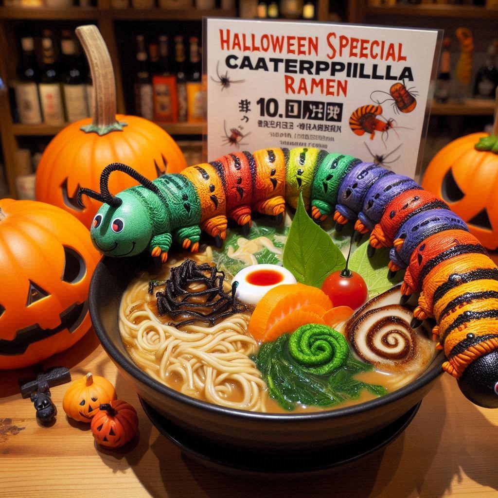 Ramen Ulat Spesial Halloween